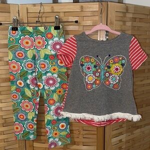 Emily Rose girls 3T floral outfit set